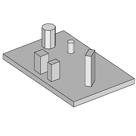 Mat Foundation three dimensional View