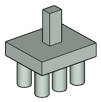 Four Piles Pilecap Image