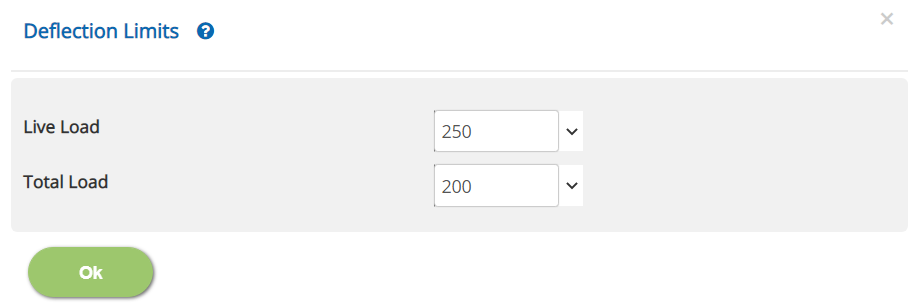 ECCBEAM Deflection Limits