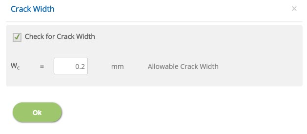 ECISOLATED Crack Width