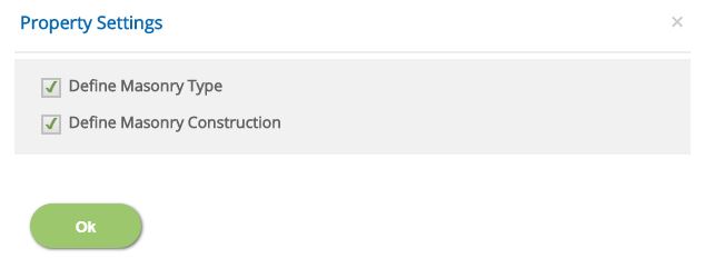 ECMASONRYCOLUMN Property Settings