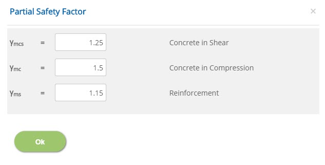 ECCOLUMN Partial Safety Factor