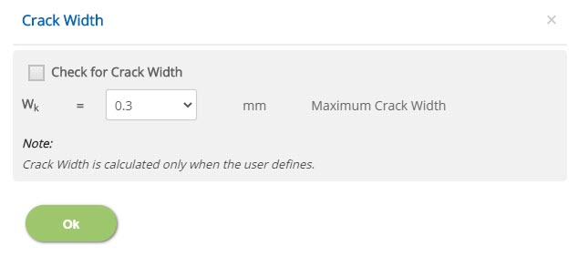 ECSTAIR Crack Width