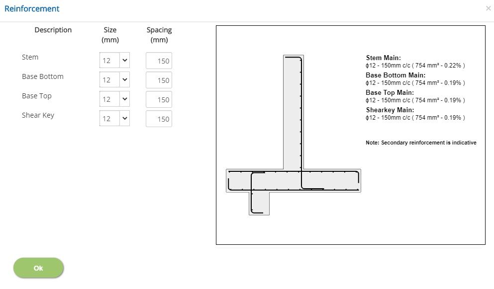 ECRETAININGWALL Reinforcement